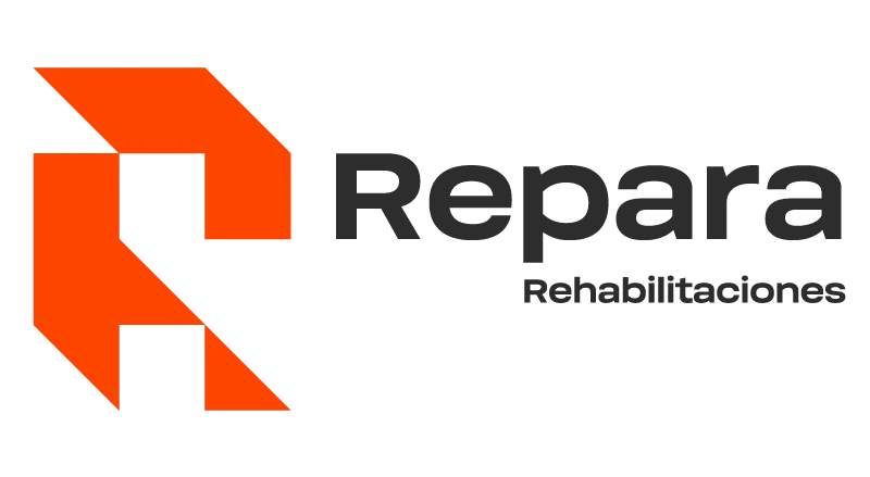logotipo de la empresa de construcción Rehabilitaciones Repara.